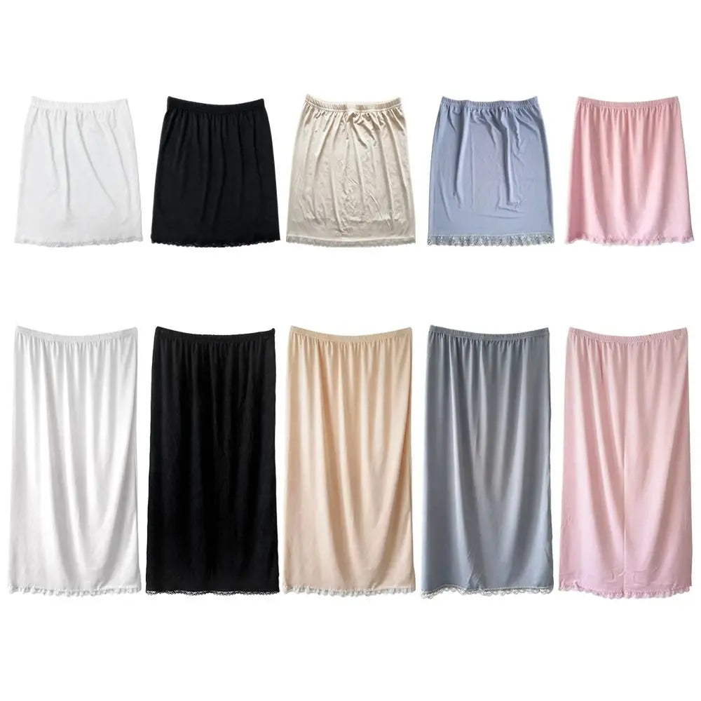 Lightweight Lace Inner Layer Slip Skirt Soft Loose Fit Women Vue