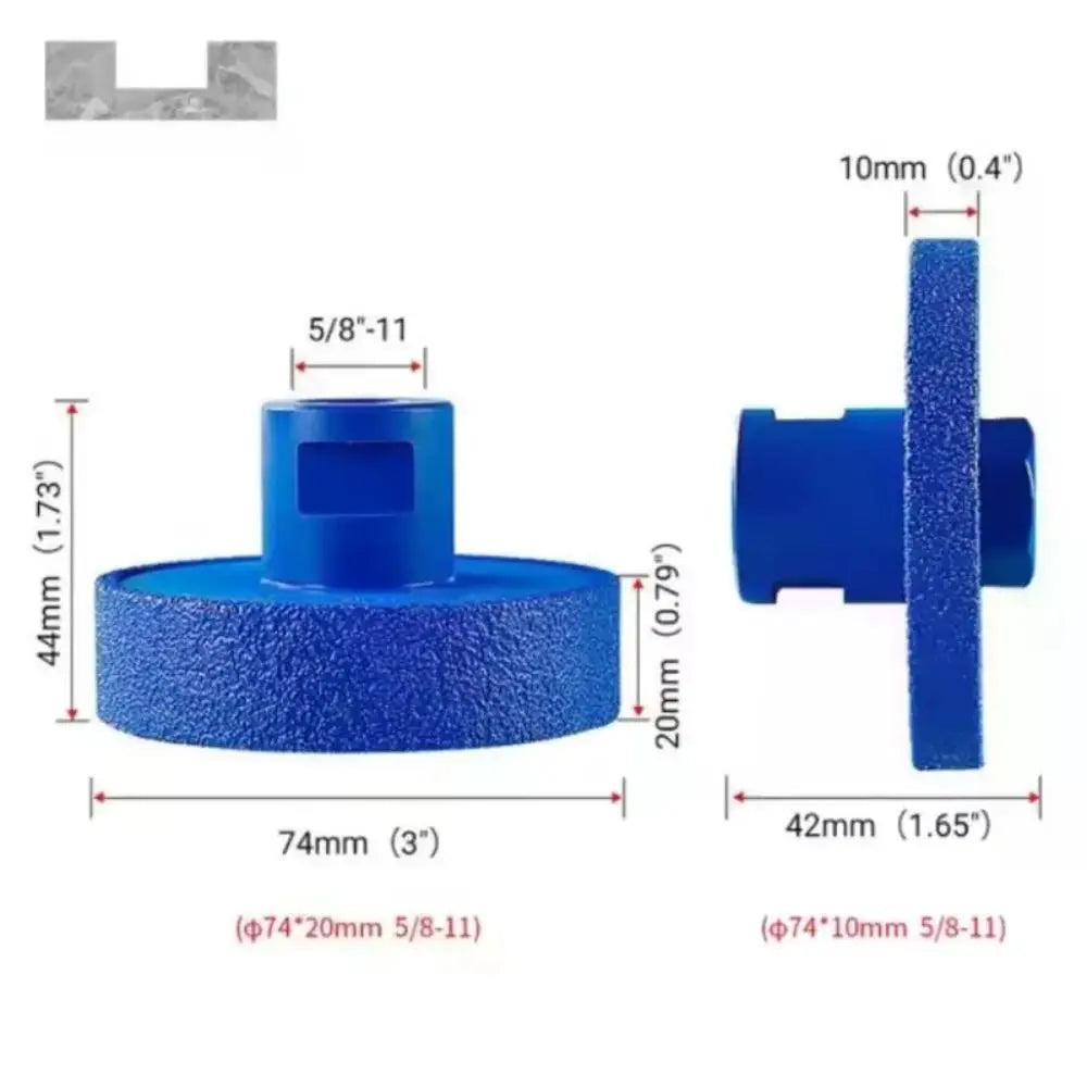 Heavy-Duty Diamond Flat Grinding Wheel Dry and Wet Use Standard Threaded Interface Concrete Grinding Wheel Vacuum Brazed Vue