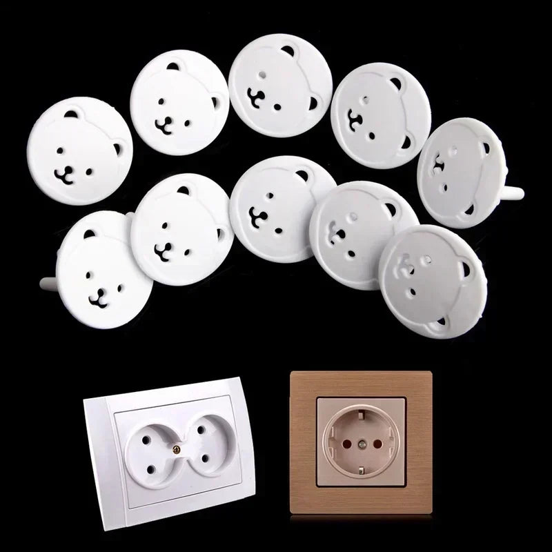vvocci baby safety socket cover Baby Child Protector Guard Mains Point Plug Bear 10X Power Kid Socket Cover Vue