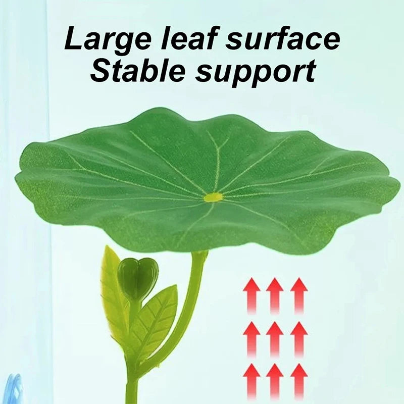1 Pc Green Leaf Hammock For Betta Fish Stress-Reducing Aquarium-Safe Decor With Suction Cup For Fish Tank Fake Plants Decoration Vue