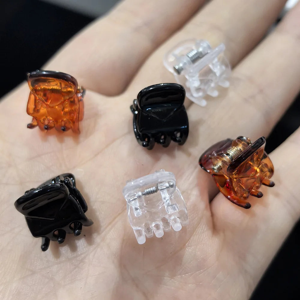 10pcs Practical Accessories Black Plastic Mini Hair Clips Small Claws Non Slip Plastic Hairpins Hair Accessories Hair Styling Vue