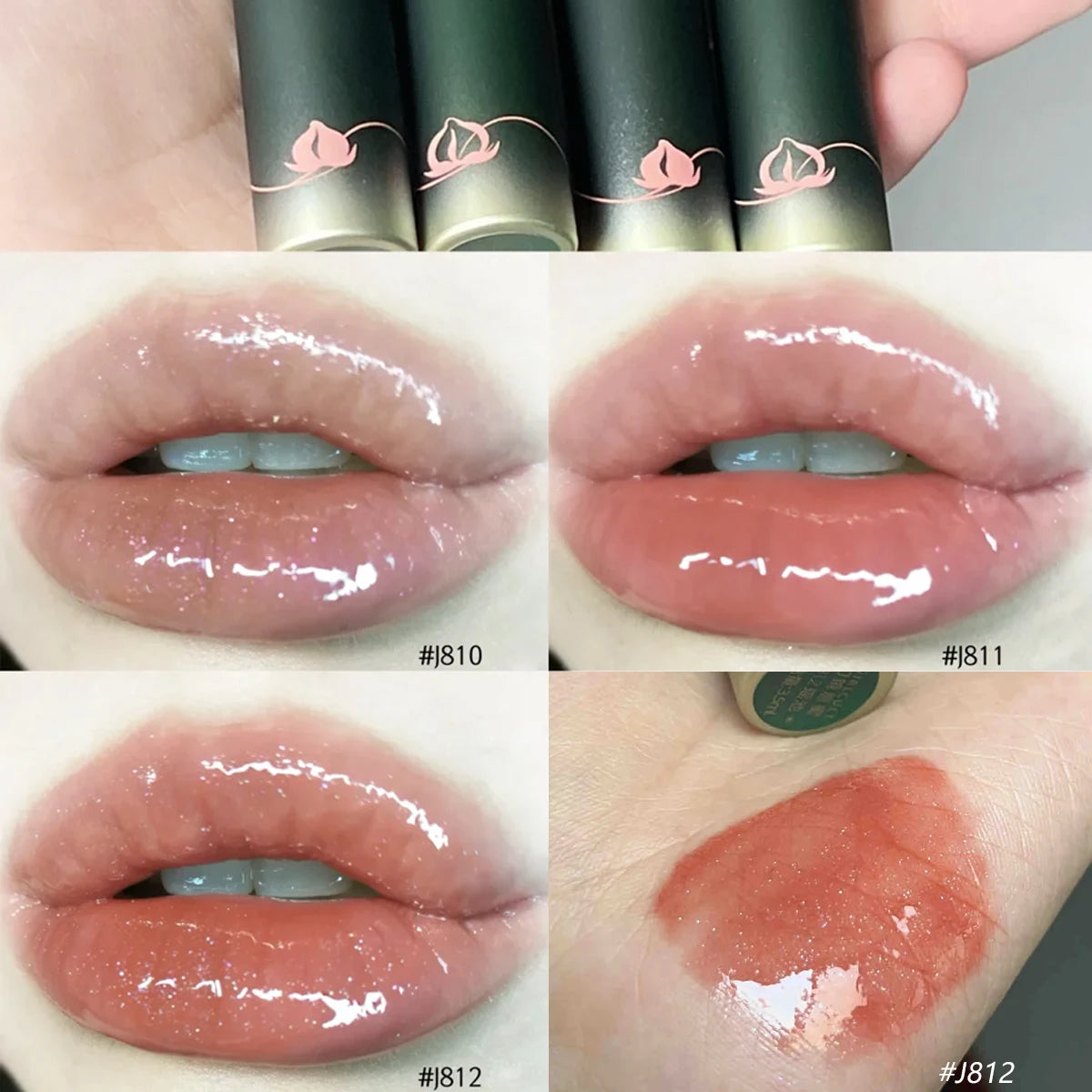 Girlcult Unreal Lip Gloss J810-12,High-Shine&Hydrated,Quick-Drying,Highly Pigmented,Silky Smooth,Exquisite&Unique,Daily Makeup Vue