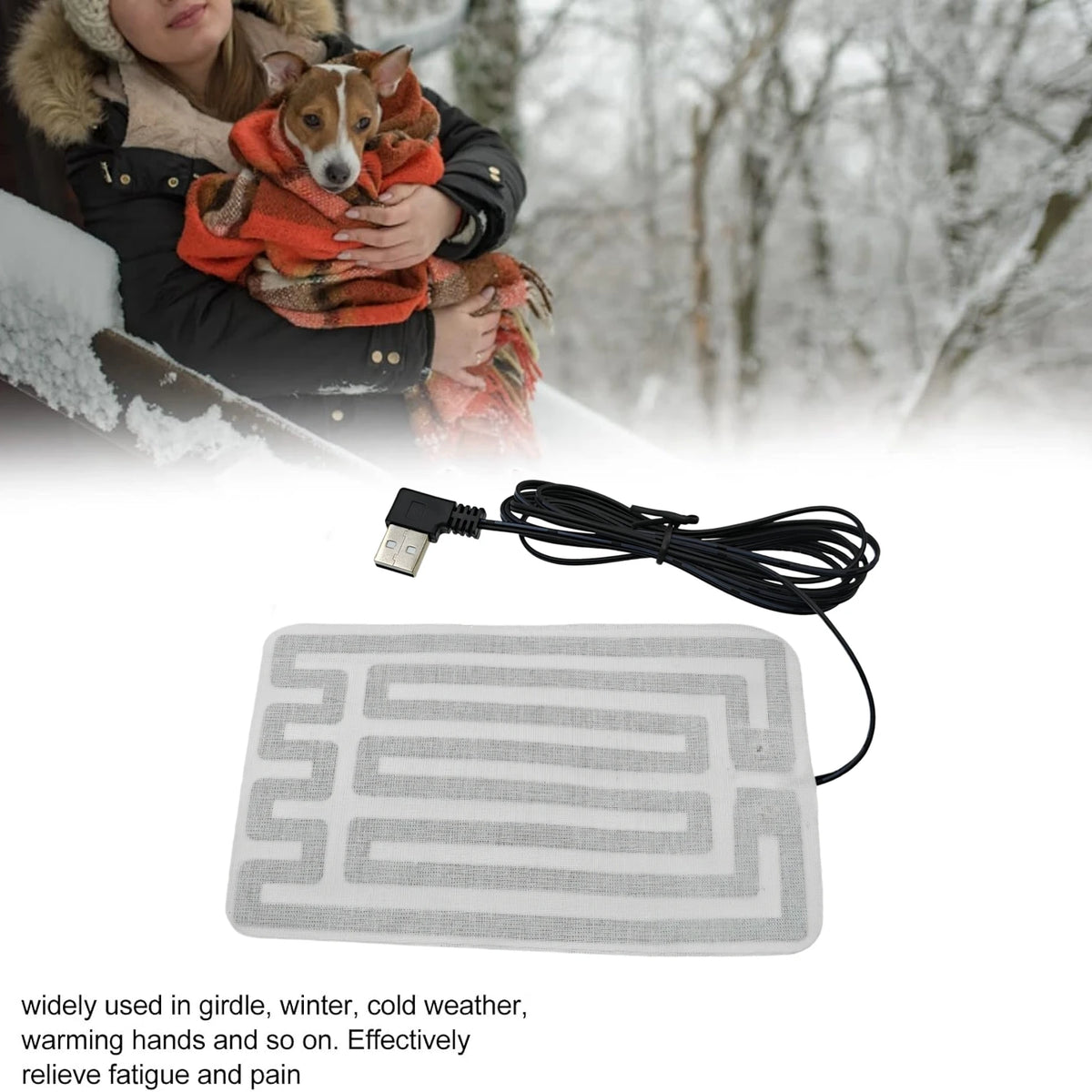 USB Heating Warming Pad Film Carbon Fiber for Hand Gloves Shoe Pocket Warmer Electric 5V Portable Winter Plate Vue
