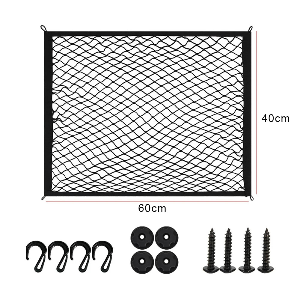 Heavy-Duty Nylon Wagon Cargo Net with 4 Hooks | Beach & Garden Wagon Cargo Net Vue 60x40cm China Mainland