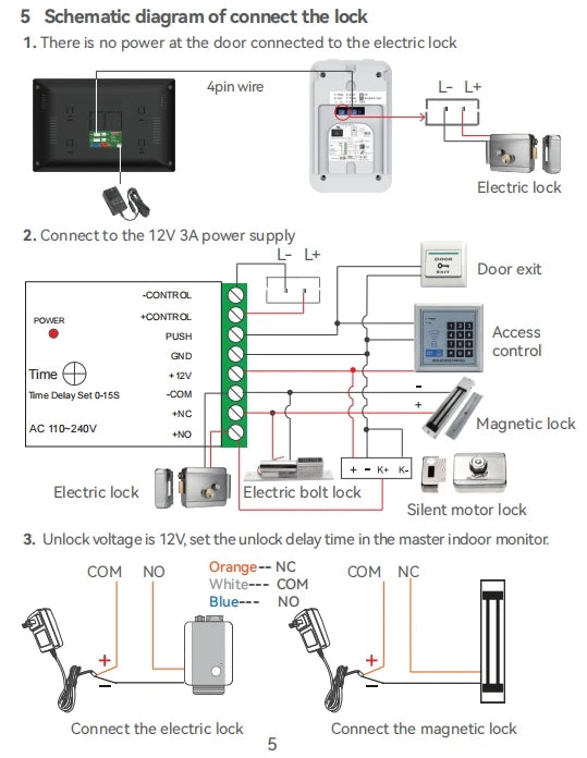 Tuya App Wifi Video Intercom Kits Visual Doorbell System 1080P Entry Doorphone Door Camera for Home Villa Apartment Vue