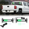 Nilight 6.1in Emergency Strobe Lights Hazard Warning Flashing Safety Dash Front/Rear Windshield Deck Split Lights Surface Mount Vue green white United States