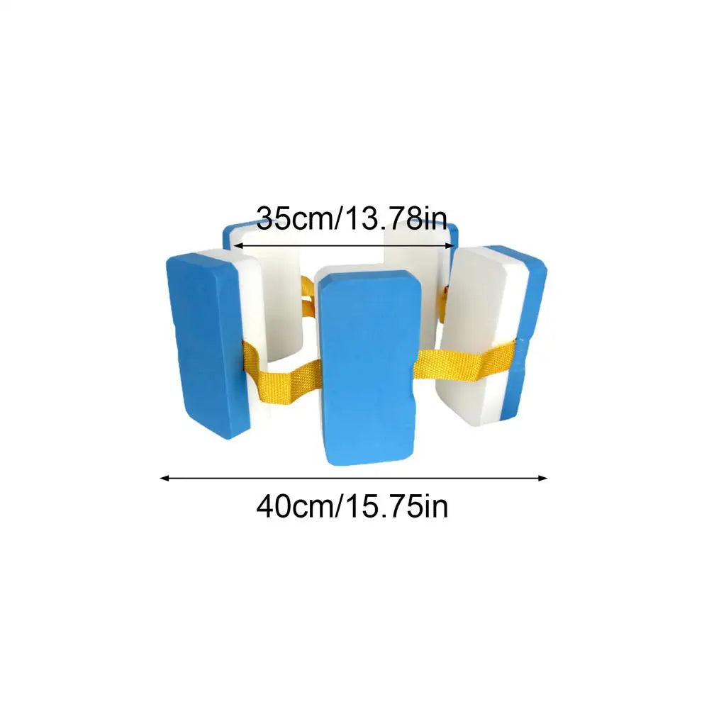 Adjustable Kids Swimming Belt Pool Training Waist Float Buoyancy Aid for Boys Girls Beach Aqua Exercise Water Aerobics Vue Blue