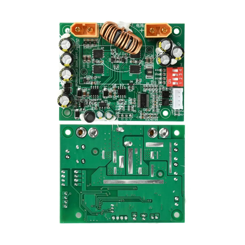 100W MPPT Solar Charge Controller 10A 12-45V Battery Regulator Multi Peak Tracking PV Input 11-45V DIP Switch Voltage Adjustable Vue
