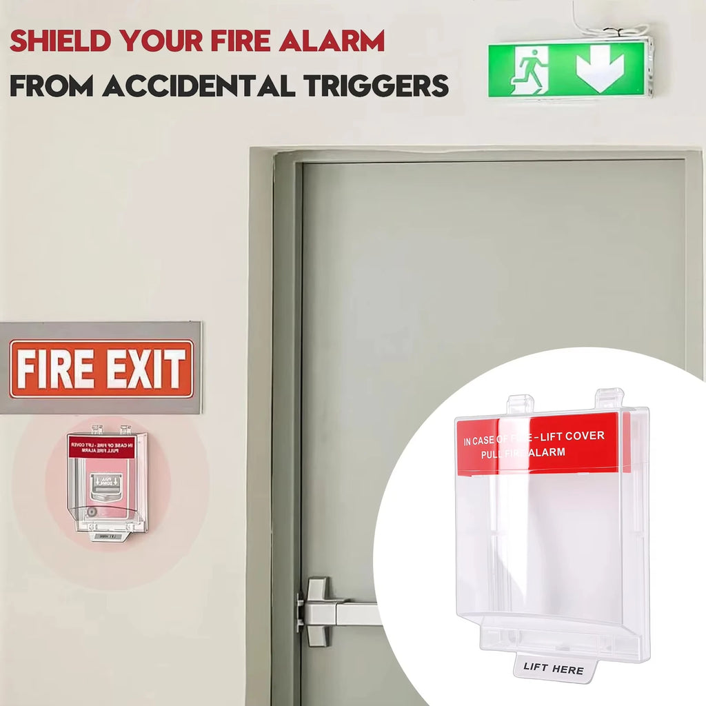 Fire Emergency Switch Protective Cover Manual Fire Alarm Rainproof Cover Transparent Manual Emergency Button Housing Vue