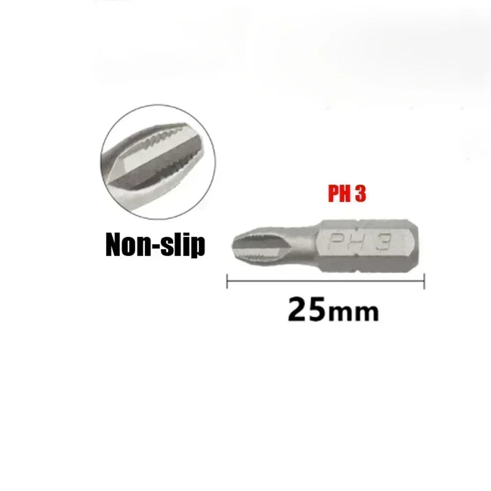 10-Pc Magnetic Hex Shank Screwdriver Bit Set PH PZ 25mm Screwdriver Bit Set Vue