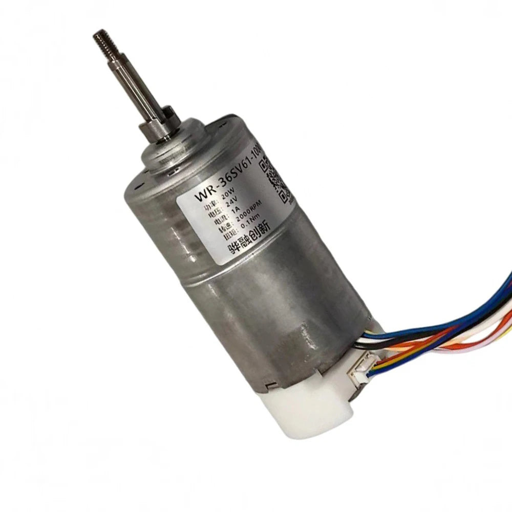 1PCS BLDC DC Brushless Servo Motor 10W 24-48V 2000-4000rpm 3-Phase with Hall Sensor & 1000CPR ABZ Encoder Vue