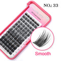MASSCAKU 0.07mm Thickness Fast Grafting DIY Segmented Hybrid Eyelashes Waterproof Handmade DIY Clusters Volume Lashes Supplies Vue 33 D+ 0.07mm|MIX