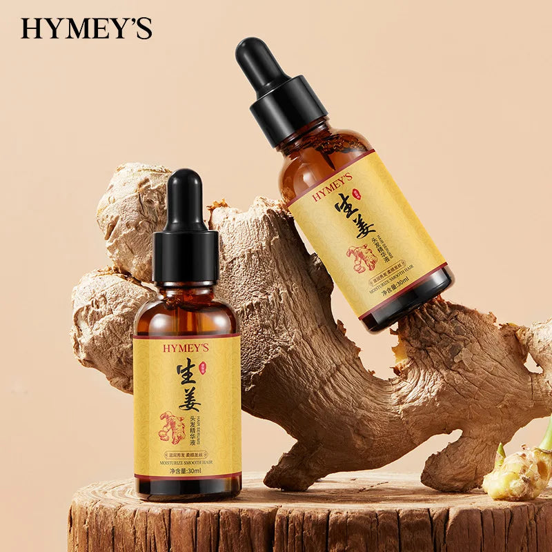 30ml Ginger Hair Care Solution, Refreshing and Non-Greasy, Easy to Absorb, Moisturizes Dry Hair, Making It Smooth, Silky, and Shiny. Vue