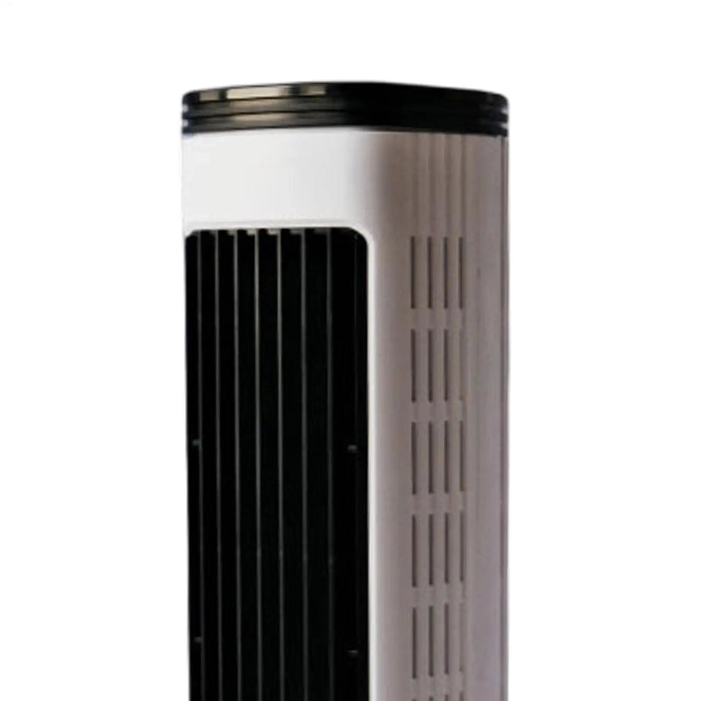5-Speed USB Rechargeable Tower Fan Low-Noise Vertical Floor Fan with Adjustable Height, Portable Cooling for Home Office Camping Vue