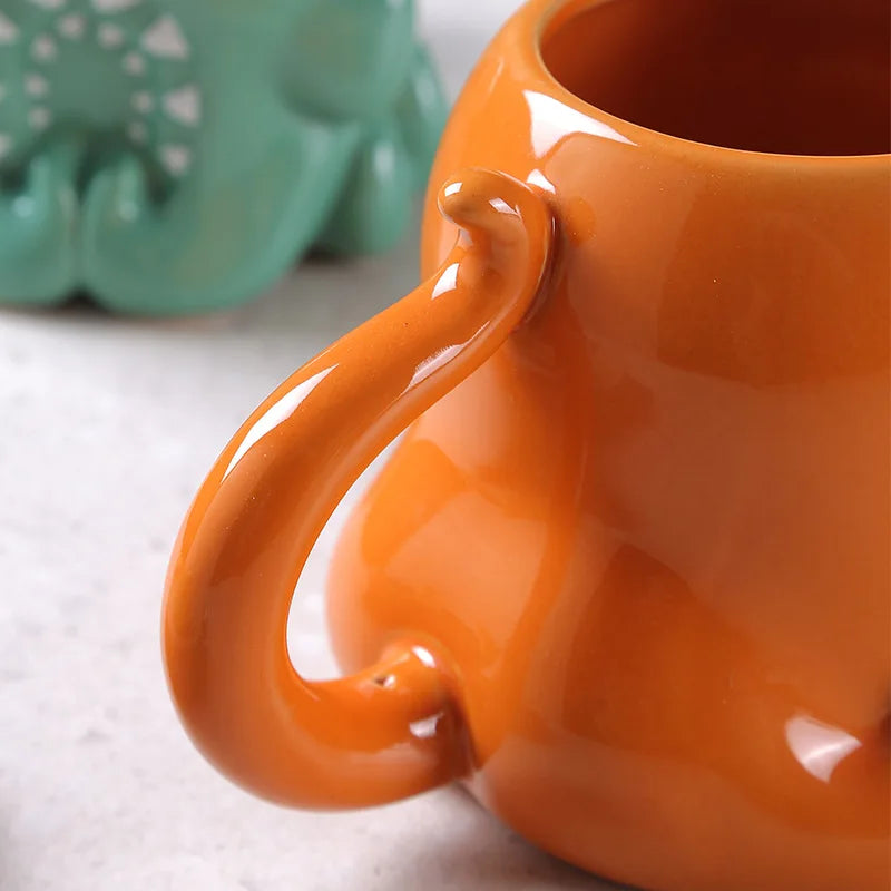 Cute Octopus Coffee Ceramic Mug Ocean Theme Creative Coffee Milk Tea Water Cup Office Home Water Cup Children Women Gift Vue
