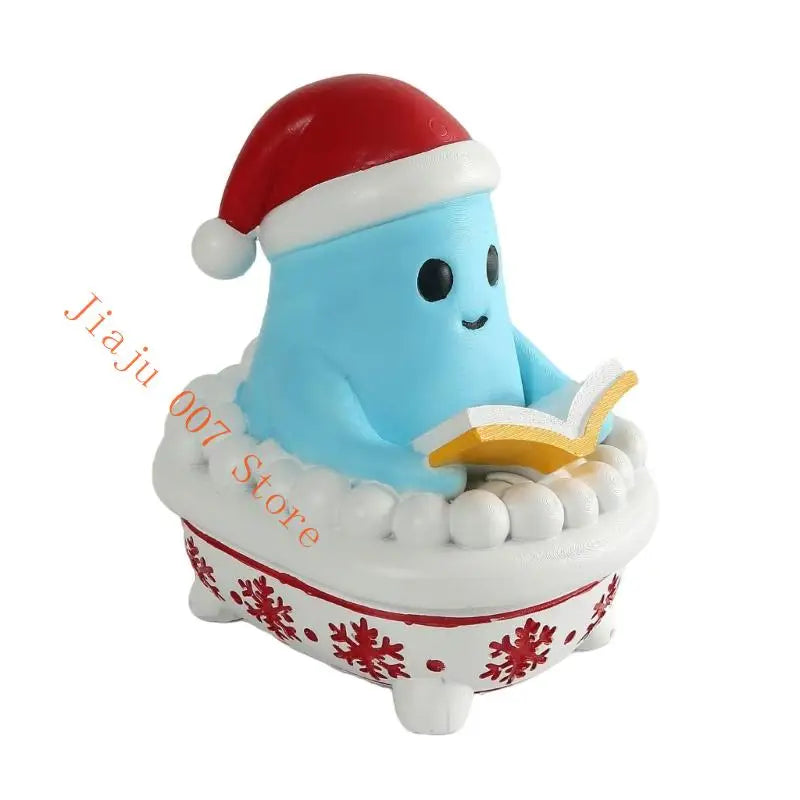 Weatherproof Resin Christmas Snowman Sculpture | Indoor & Outdoor Holiday Snowman Sculpture Vue