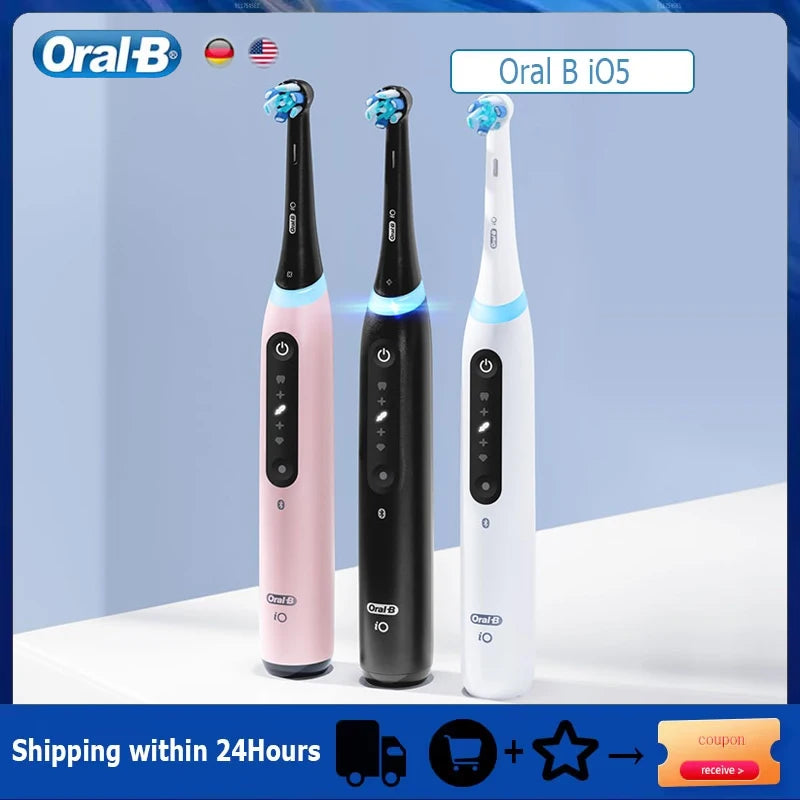 Oral B Electric Toothbrush IO Series Rechargable Waterproof Smart Rotating Timing Electronic Tooth Brushes iO4 iO5 iO7 iO9 Vue