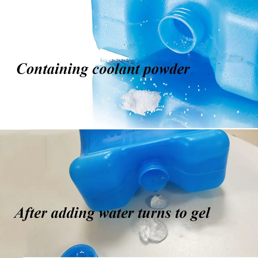 Reusable Picnic Travel Fresh Food Storage Cooler Ice Blocks Water