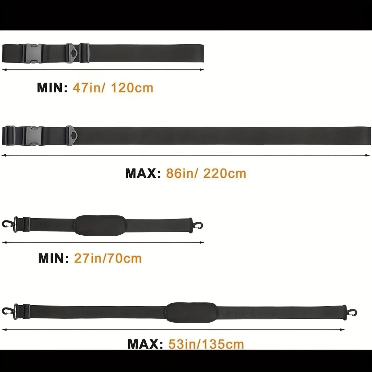 Hands-free SUP Shoulder Strap Kayak Surfboard Paddle Board Adjustable Vue