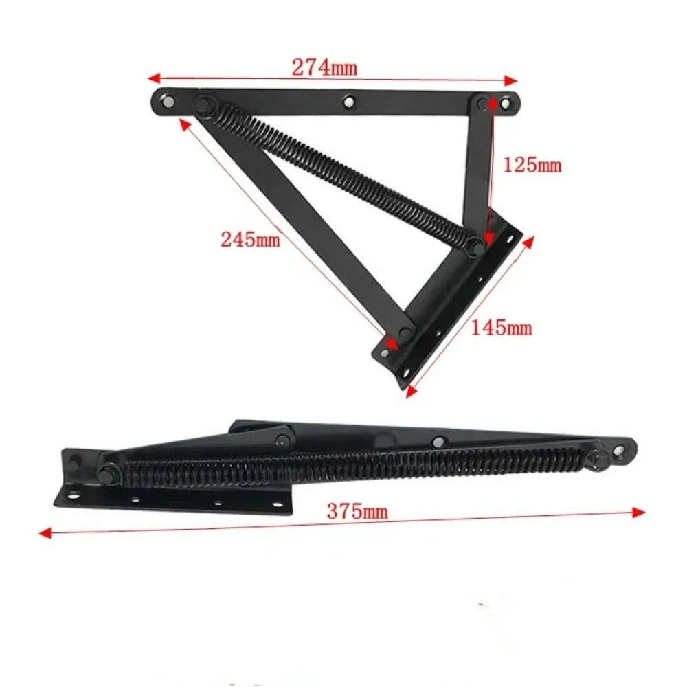 1 set（2 pcs）/box Strong Durable Material Heavy Duty Triangular Spring Hinge Smooth Springback Functional Sofa Hinge Vue