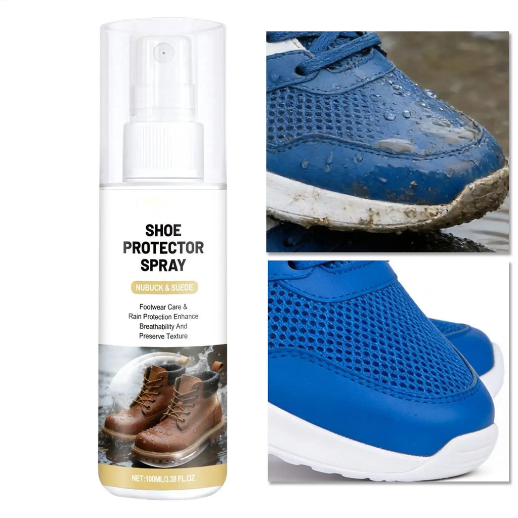 Shoe Spray Protectant Rainproof Waterproof Stain Resistant Quick Dry Leather And Fabric Water Shield for Mesh Canvas Boots Vue