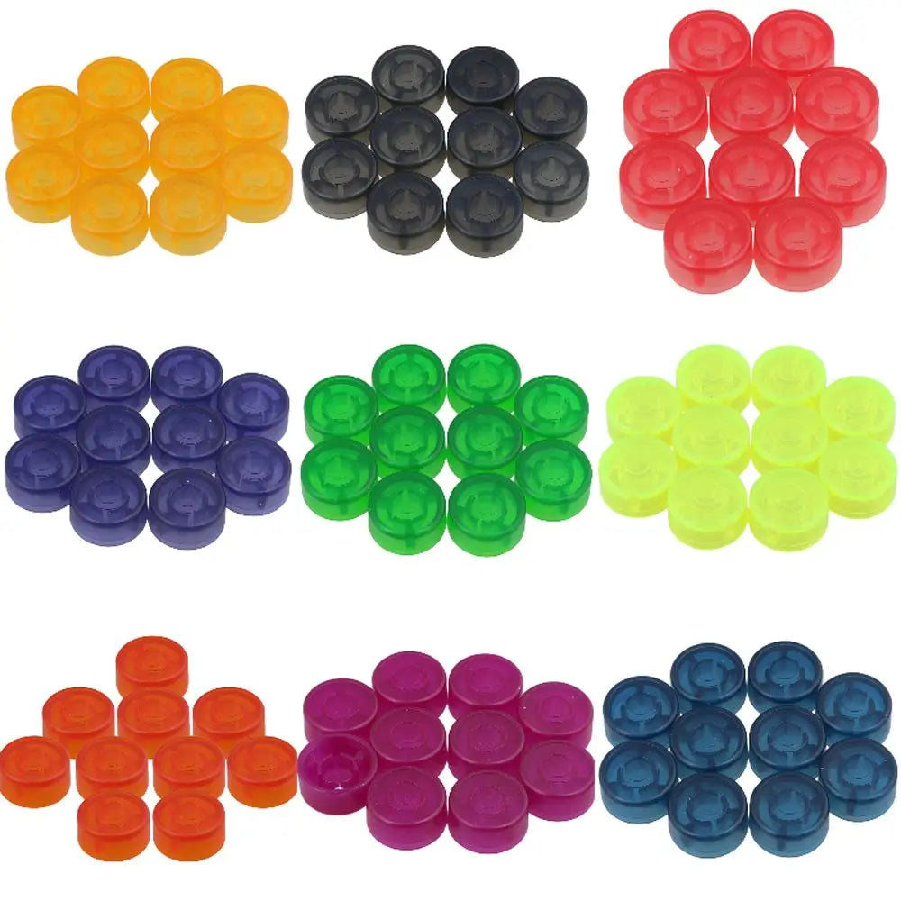 10Pcs/pack Amplifiers Candy Cover Button Bumper Footswitch Topper Protector Guitar Switch Pedal Cap Knob Cap Foot Nail Cap Vue
