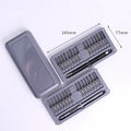 30-in-1 S2 Long Bits Screwdriver Set Magnetic Storage Case Professional Pry Tool Vue Gray