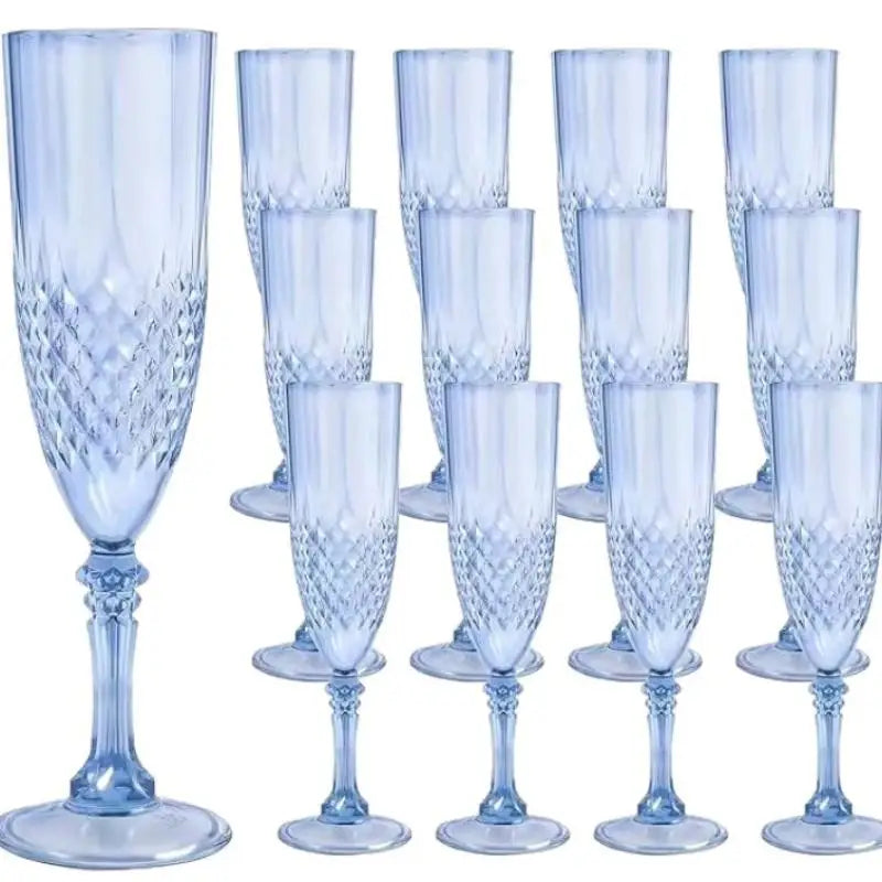 1 Pcs Champagne Goblet High Legged Wine Glasses Cocktail Red Wine Brandy Glasses Drinkware Party Bar Wedding Gift Transparent Vue