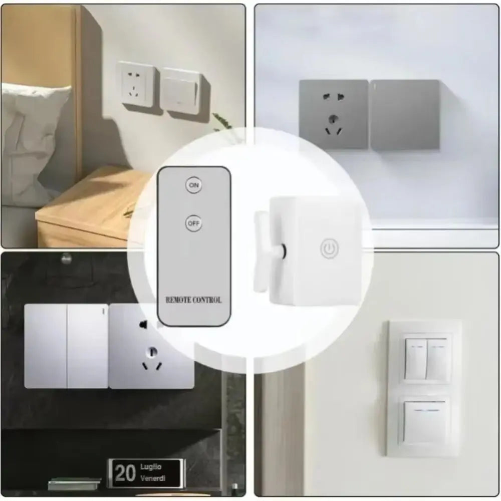Convenient Lazy on Off Pusher Automatic Wiring-Free Lazy Switch Actuator Smart Control Easy To Use Automatic Button Switch Vue