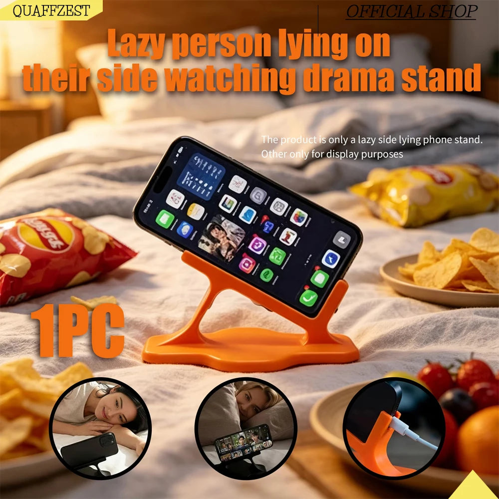 Bed Lazy Phone Stand, Hand-free Phone Bracket, Ergonomic Design, Portable Phone Support for Lying Down & Home Entertainment Vue