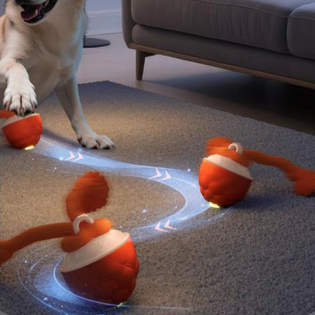 Interactive Electric Rolling Ball Dog Toy – 3 Modes, Rechargeable Electric Dog Toy Vue