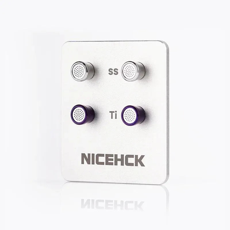 NICEHCK Replaceable Acoustic Tubes – Titanium & Steel Nozzles IEM Acoustic Nozzle Vue Full Set
