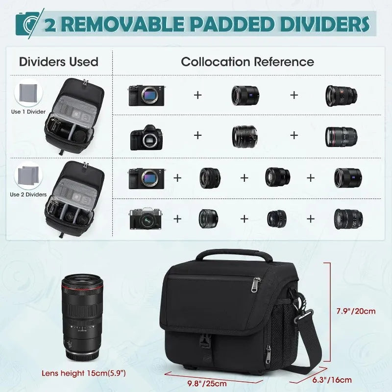 New Product Photographer Small Camera Bag Small Camera Shoulder Bag SLR Camera Shoulder Oblique Span Bag Vue