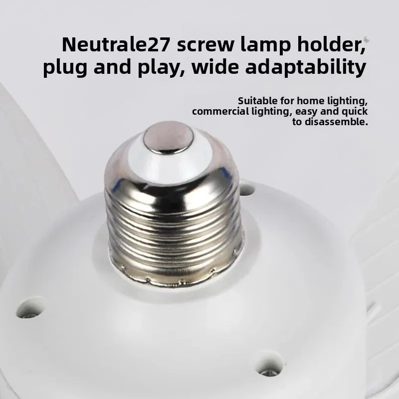 LED 40W Socket Ceiling Fan with Light, 20.5in Screw Ceiling Fans with Lights with Remote, for Bedroom/Garage/Kitchen Vue