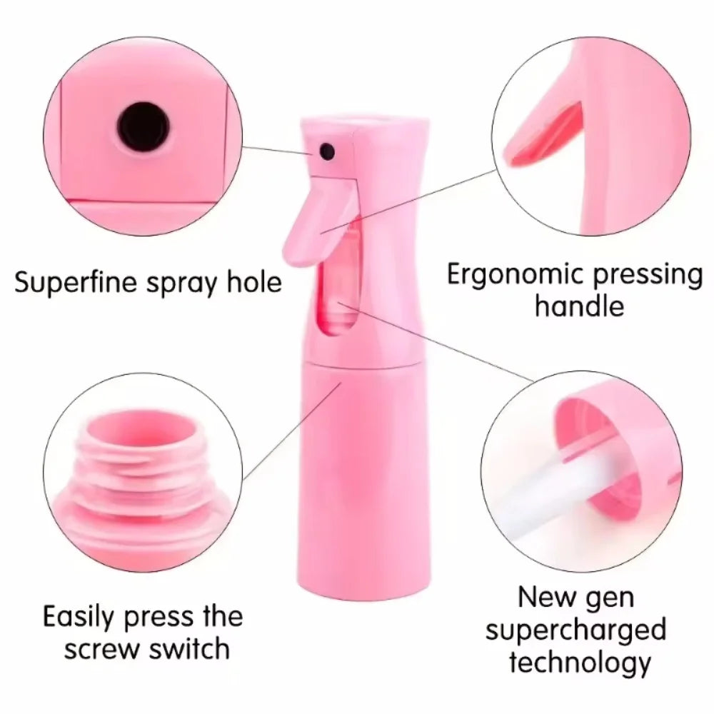 High Pressure Spray Bottles Refillable Bottle Continuou Mist Watering Can Automatic Barber Water Sprayer Plant Mist Spray Bottle Vue