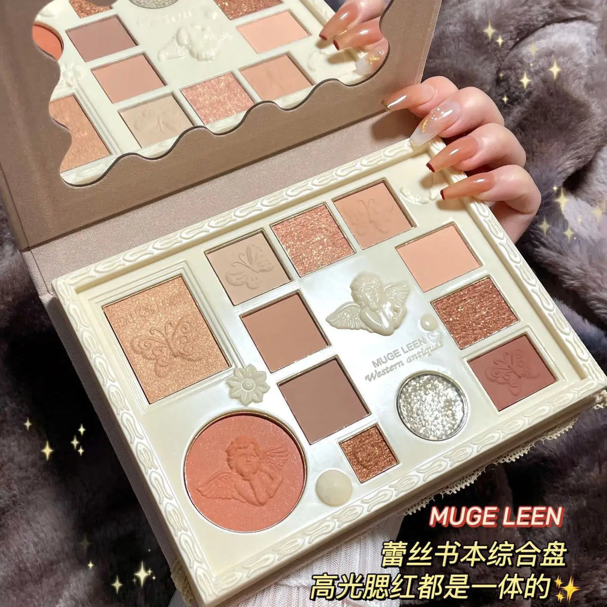 11 Colors Carving Face Blusher Bar Cheek Blush Powder Makeup Bronzer Palette with Brush Makeup Peach Cosmetics for Face Make Up Vue