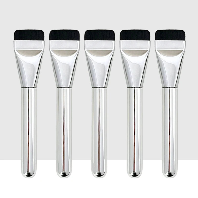 CALIYI Ultra Thin Foundation Brush Lightweight Flat Contour Brush Blending Foundation Cream Makeup Brushes Make Up Tools Vue 5pcs