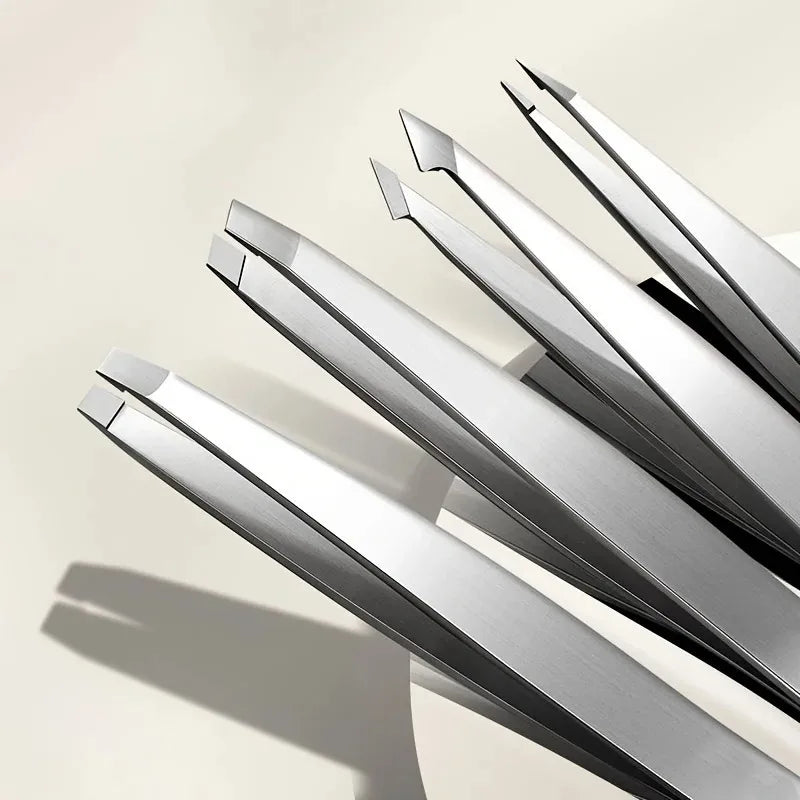 4pcs Professional Tweezers Set - Perfect For Eyebrow Hair Removal, Splinter & Ingrown Hair Removal & For Men & Women Vue