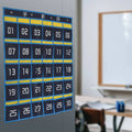 ABKW-30 Numbered Pockets Chart Cell Phone Hanging Organizer Hanging Storage Bag For Classroom Calculator Mobile Phone Holders Vue Blue