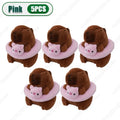 1-30PCS Kapybara Plush Toy Keychain Summer Flavour Water Dolphin Cartoon Cute Plush Charms Bag Charms Christmas Decoration Vue Pink-5PCS