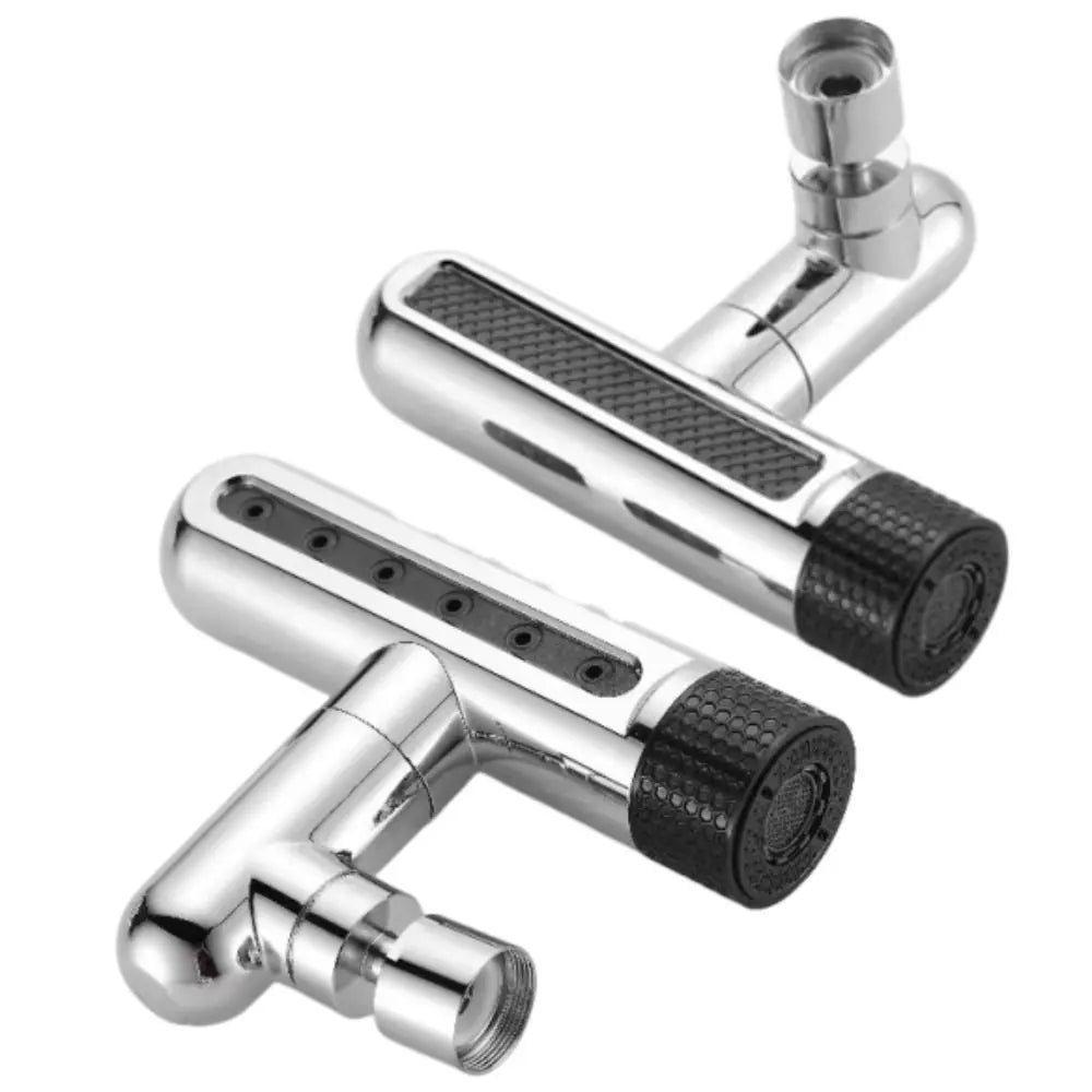 6 Modes Kitchen Splash Proof Faucet 360° Rotating Stainless Steel Swivel Waterfall Faucet Universal Replaceable Vue