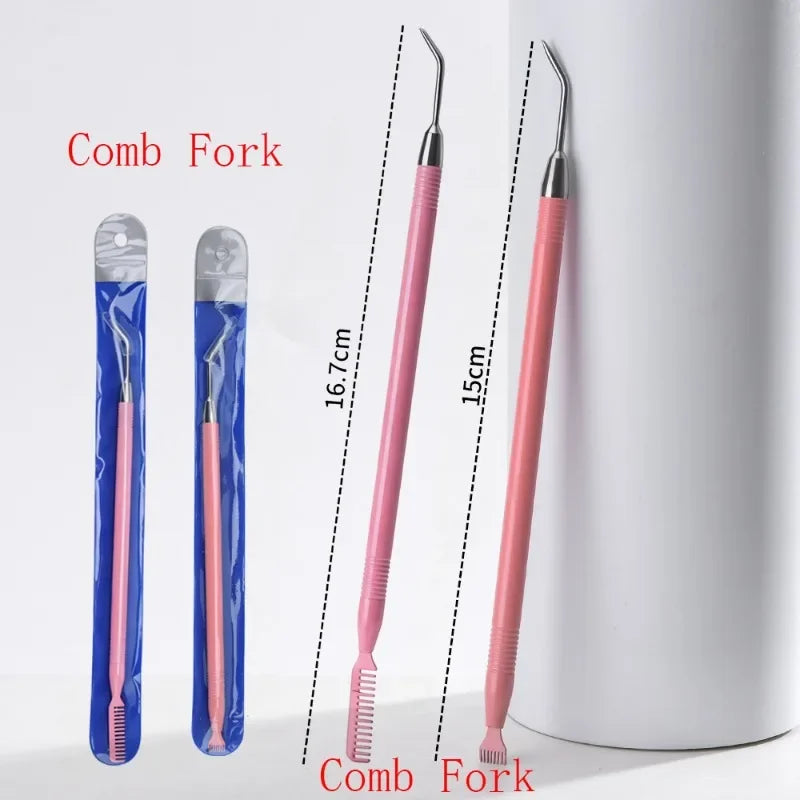 Stainless Steel Eyelash Perm Lifting Tools Clean up Rods for Beauty Makeup Lamination Separating Extension Tool for Eyelashes Vue
