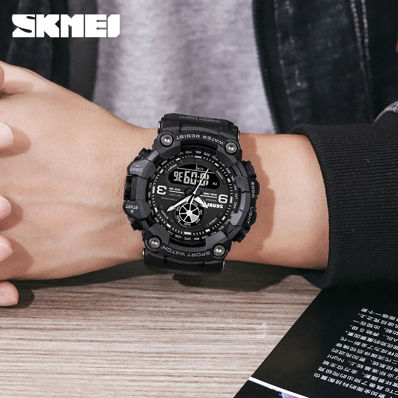 SKMEI 1818 Men's Camouflage LED Military Digital Sports Watch Digital Sports Watch Vue
