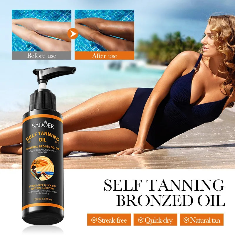 100ml Tanning Spray: Lightweight Texture, Moisturizing, Beautiful Black Tone, Creates a More Wild and Confident Look. Large Capacity, Beautiful Tan Finish, Streak-Free, Quick-Drying, No Tanning Effect. Vue Default Title