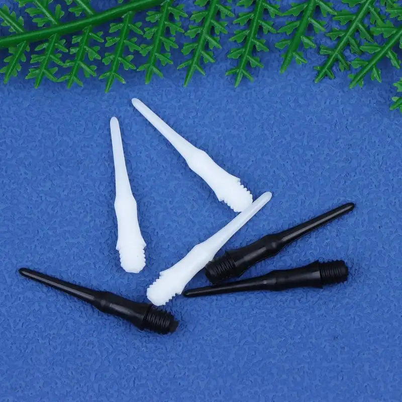 Dart Tip Kit 100pcs Soft Plastic Stubby Points Durable Shafts Flights for Recreational Electronic Darts Vue