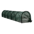 Collapsible Greenhouse Tunnel Green Mesh UV Protection Plant Protective Cover Metal Frame Portable Garden Tunnel Greenhouses Vue Green 300cm-118.11in