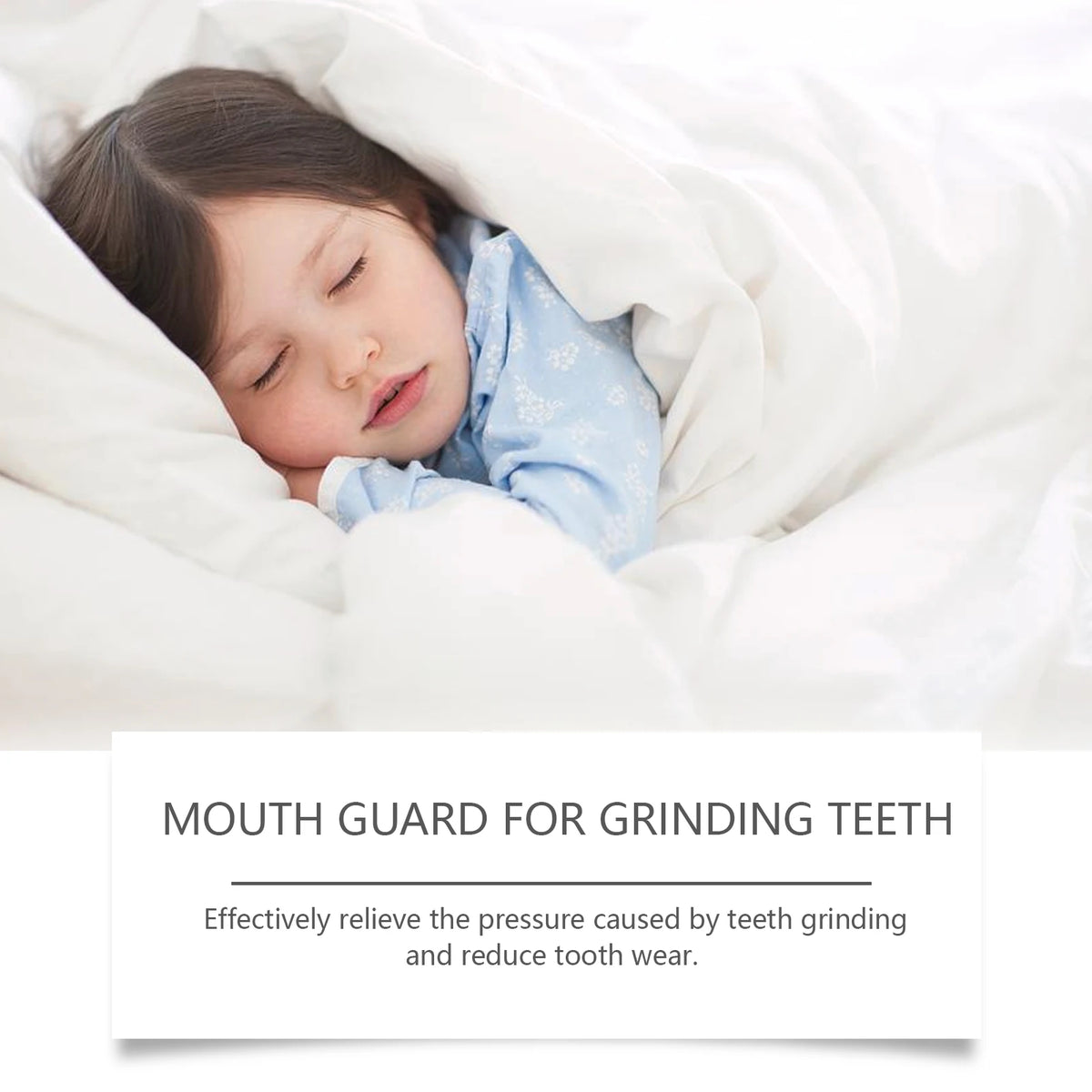 Silicone Mouth Guard: Nighttime Anti-Biting and Anti-Grinding Teeth Protector for Children's Dental Protection Vue