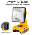 15W 2000LM Cordless LED Work Light Portable Floodlight for Dewalt 20V 60V Batteries with USB Charging Port for Job Sites Camping Vue For Dewalt