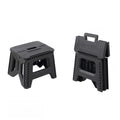 Lightweight Collapsible Folding Stool Heavy-Duty Portable Step Chair Durable Thickened Camping Stool Travel Vue Black