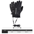 USB Heated Winter Ski Gloves Touch Screen Thermal Gloves Fleece-Lined Windproof Anti-Slip for Cycling Hiking Driving Outdoor Vue black XL